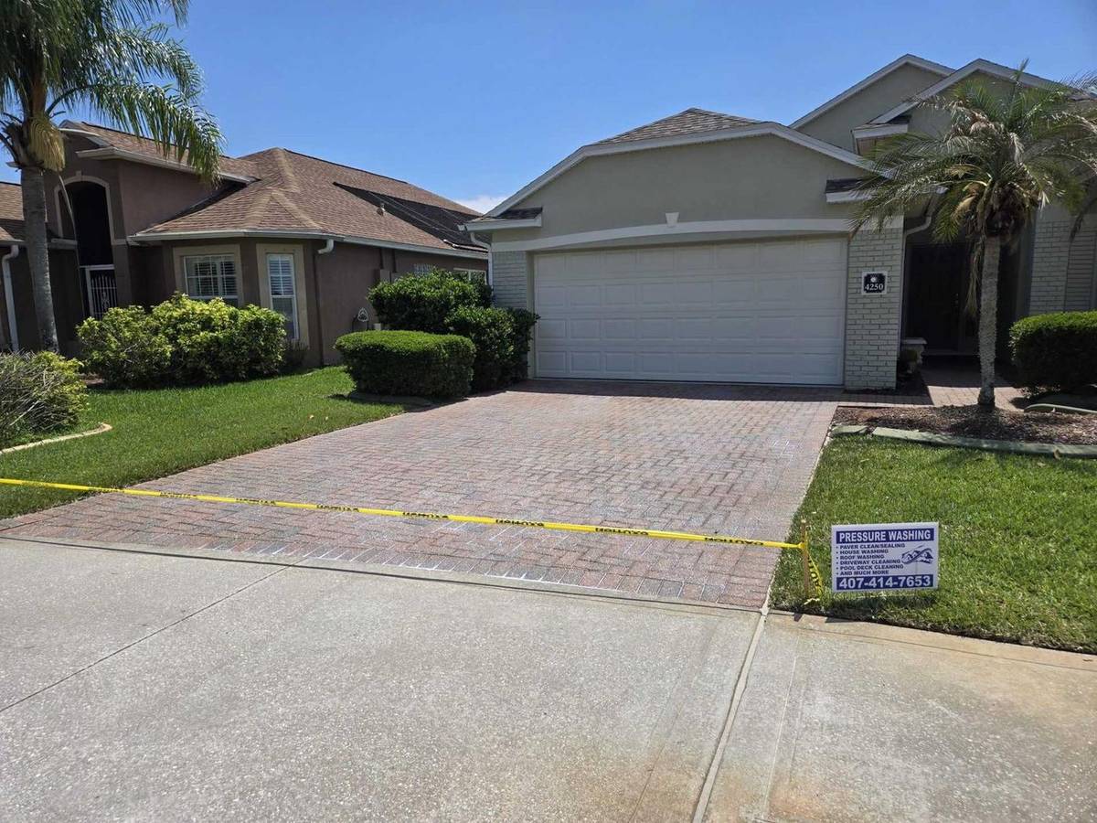 Rockledge pavers cleaned, sanded, and sealed
