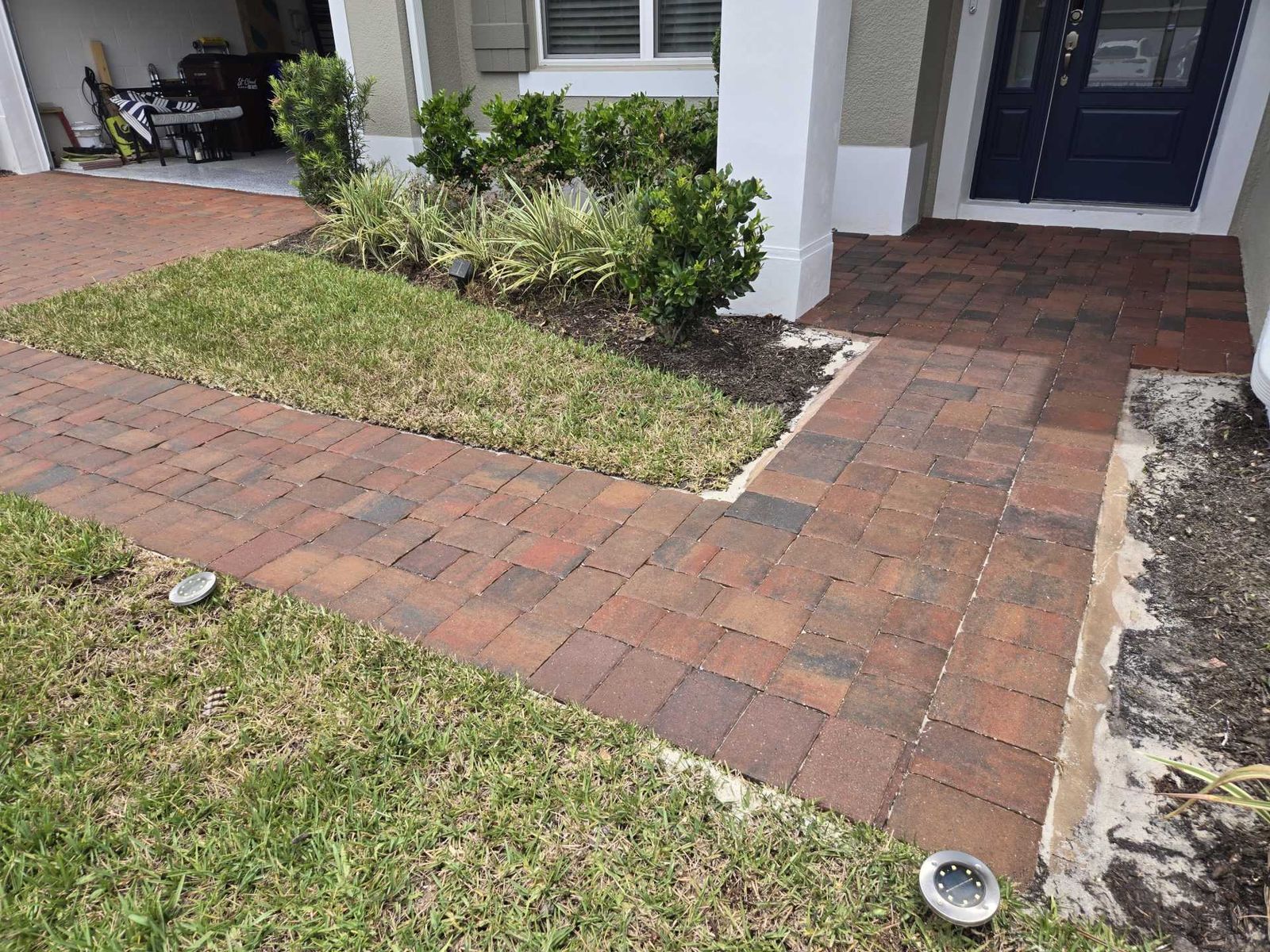 St. Cloud pavers after clean and sand