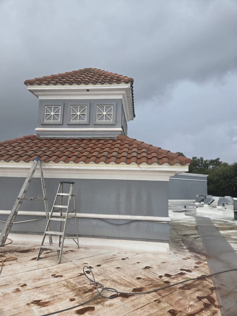 Metro West Fl Roof Softwash After