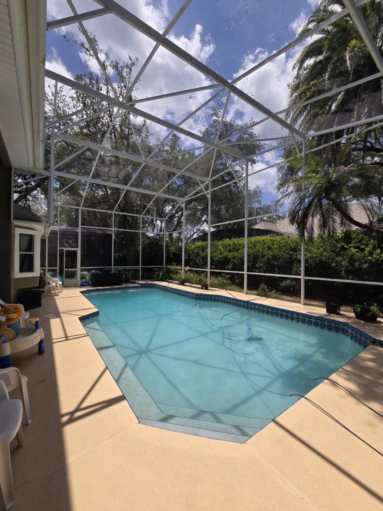 Winter Springs Pool Enclosure Cleaning After